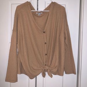 Cozy American Eagle long sleeve waffle tee